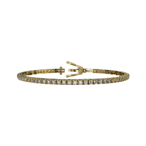 Bracciale tennis quadro in Oro Giallo 18 kt con Diamanti 1,00ct