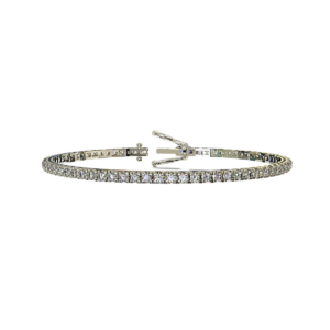 Bracciale tennis quadro in Oro Bianco 18 kt con Diamanti 1,00ct